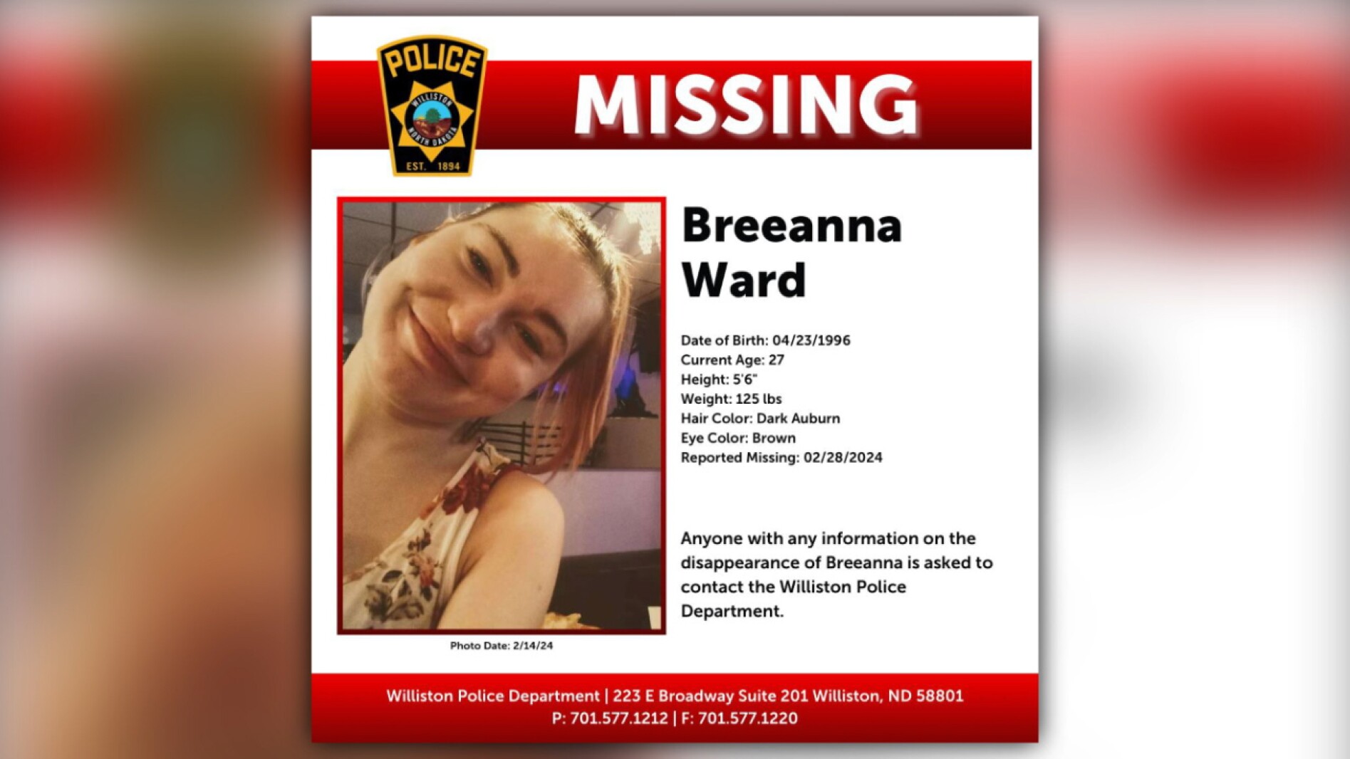 Missing Breeanna Ward’s Unusual Facebook Activity Raises Concerns Among Family